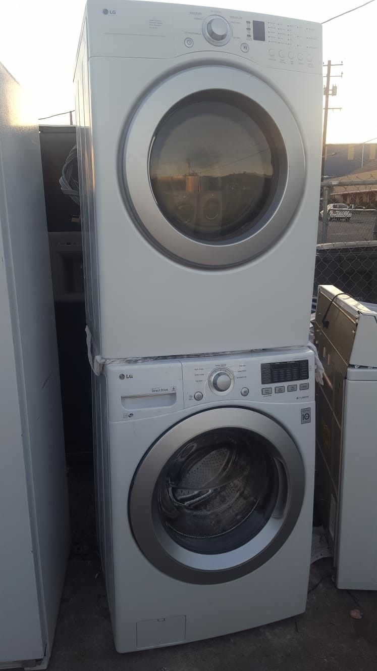 electric LG brand washer and dryer set 2 months warranty delivery and installation