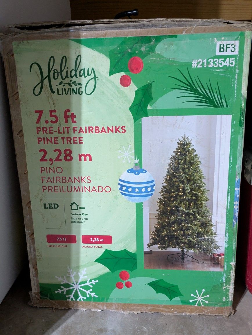 Pre-lit Fairbanks Christmas Tree 7.5 Ft. 