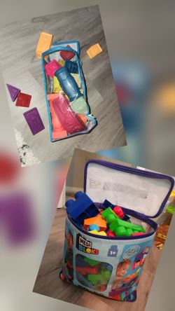 Kids soft blocks and legos