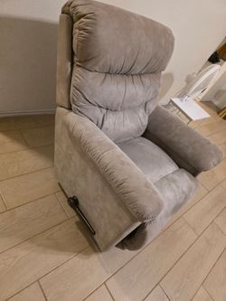 Gray Microfiber Recliner Chair