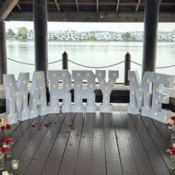 MARRY ME Marquee Letters - proposal