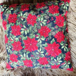 Christmas Pillows set of Two Handmade 15”x15”