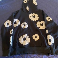 1:1 Demin Tear Hoodie 