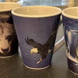 4 PNW Wildlife Mugs 12 oz