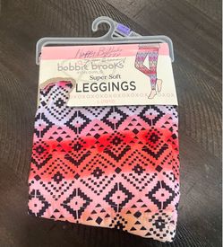 NWT Girls Bobbie Brooks Super Soft Leggings - Size Large (10/12)