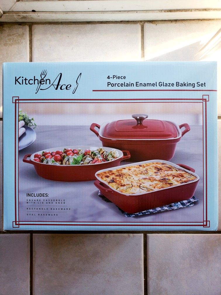 Porcelain Enamel Baking Set