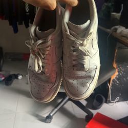 White Nike Air Forces 