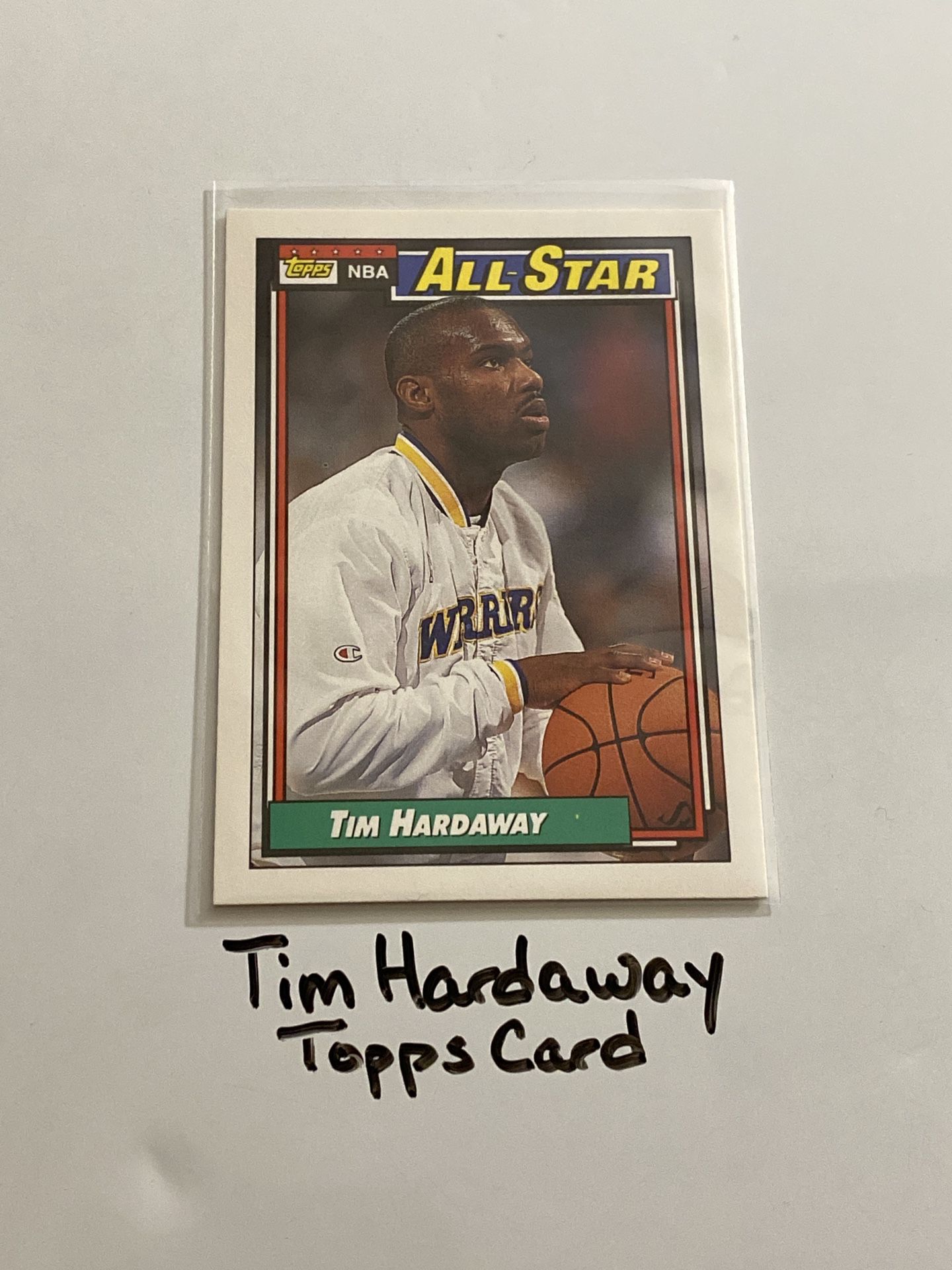 Tim Hardaway Golden State Warriors Hall of Fame Guard Topps Card. 
