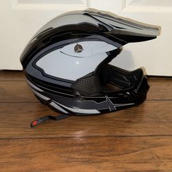 Frenzy Off Road Helmet, Black/Grey, Large