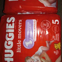 Huggies little mivers size 5