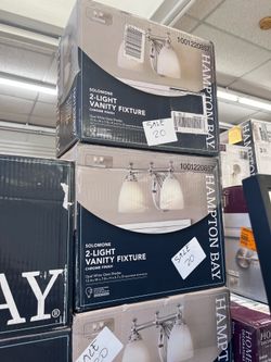 Hampton bay SOLOMONE 2-LIGHT VANITY FIXTURE CHROME FINISH