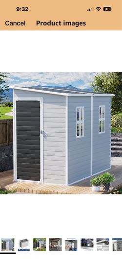 Lean-to Resin Storage Shed