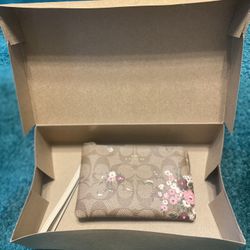 Floral Coach Wristlet 