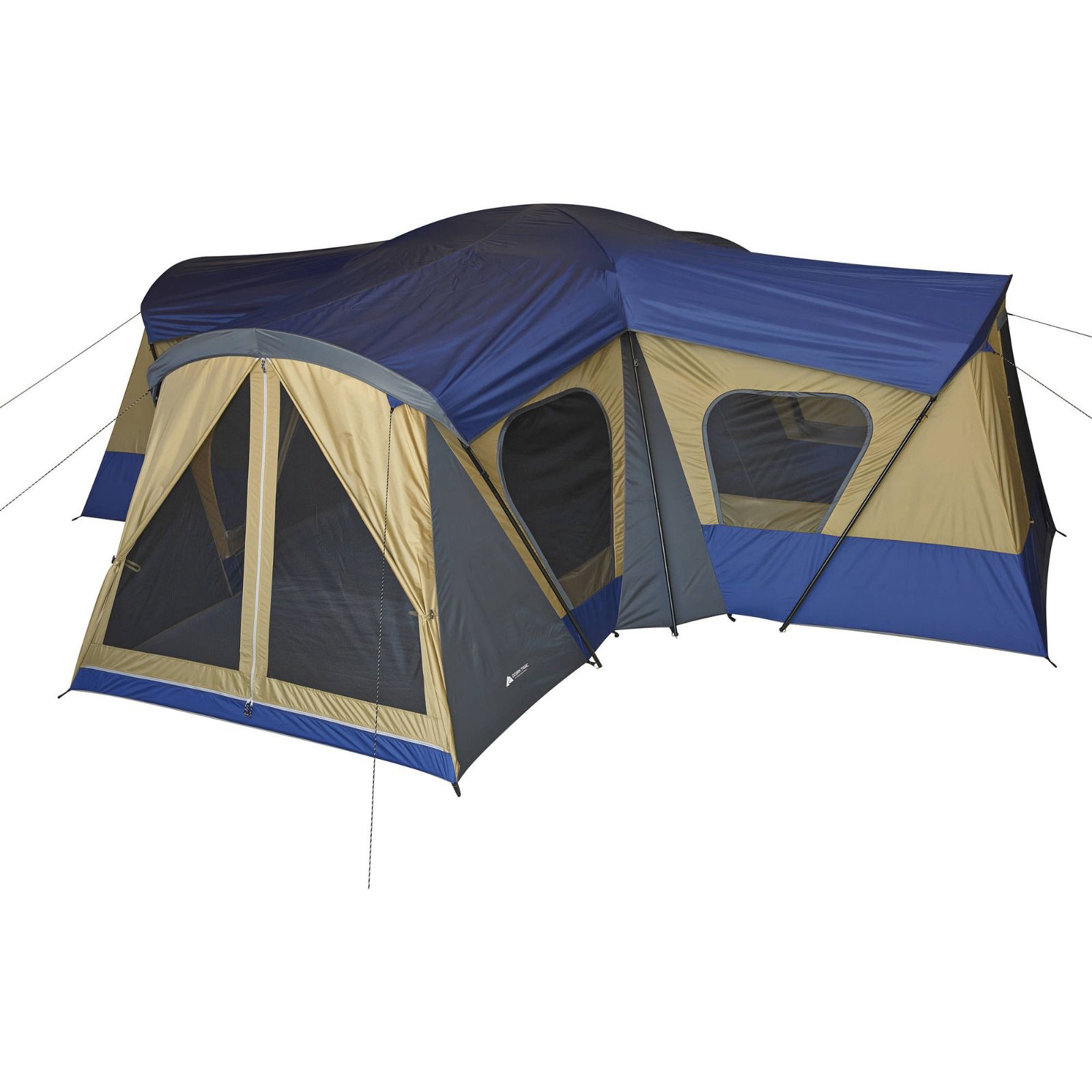 Ozark Trail 14-Person 4-Room Base Camp Tent with 4 Entrances