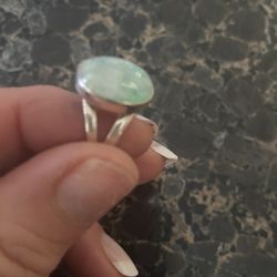 Moonstone Ring, Sterling Silver