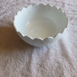 Large Milk Glass Candy Dish/Serving Bowl