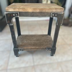 Industrial Farmhouse End Table 