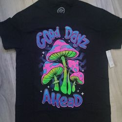 PSYCHEDELIC MUSHROOM "GOOD DAYS AHEAD" SHIRT