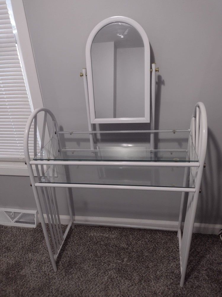 Metal And Glass Vanity