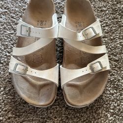 White Birkenstocks Size 37