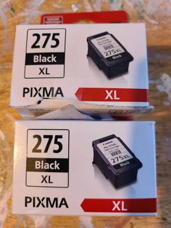 New Never Used Qty 2 Of Pixma 275 Black Xl