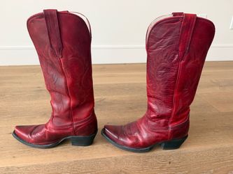 Freebird Woodland Red Leather Boots Size 7 EUC