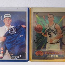 Jason Kidd 2 rookie card lot