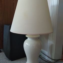 White Table Lamp 27 Inches