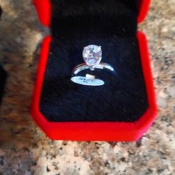 Cubic Zirconia Engagement Ring 