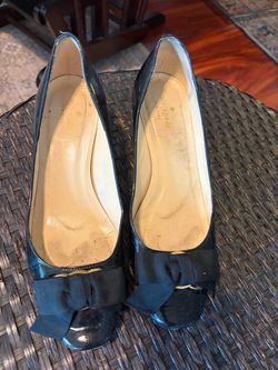 Kate Spade Black Patent Leather Ballet Flats