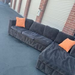 really nice gray sectional couch