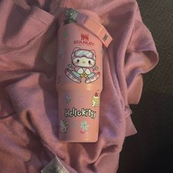 Pink Stanley Hello Kitty Decorated Baby Pink 