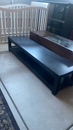 Black tv stand