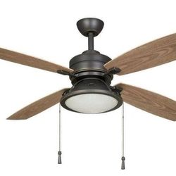 Hampton Bay Kodiak 52 in. Indoor/Outdoor Dark Restoration Bronze Ceiling Fan