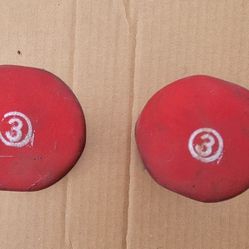 Dumbbell 3 Pounds Each Set Of 2 $.5.00