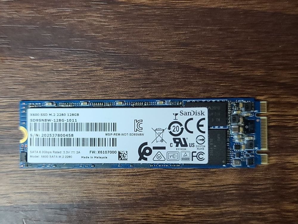 SanDisk X600 128GB SATA M.2 SSD