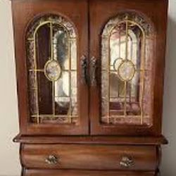 Vintage  Jewelry Cabinet .