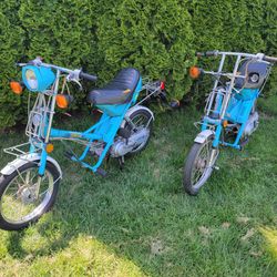 Honda Express II 50cc Mopeds pair
