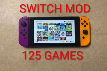 NINTENDO SWITCH V2 + 125 POPULAR SWITCH GAMES INSTALLED