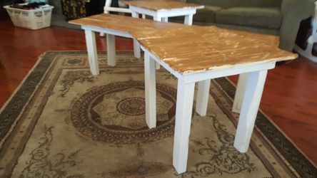 Coffee table with two end tables