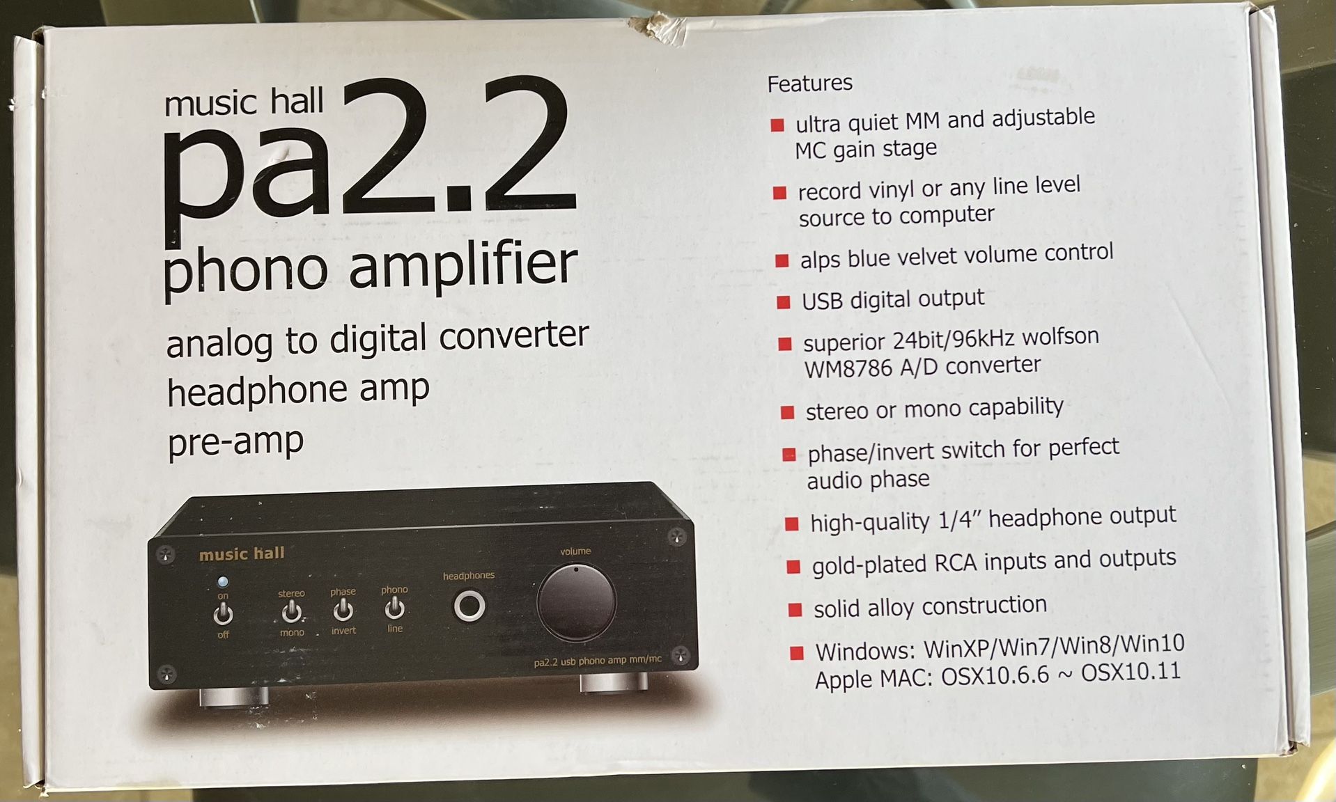 Music Hall pa2.2 Phono Pre Amplifier