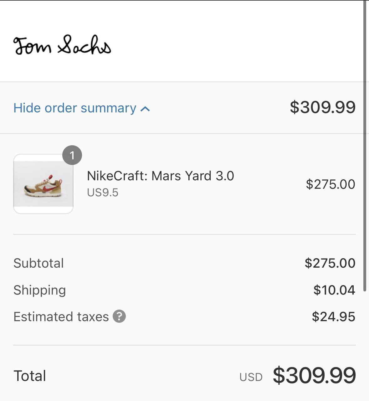 Nike Mars Yard 3.0 (Trading Size 9.5 For Size 9)