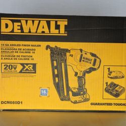 Dewalt New Kit 16ga Finish Nailer , Battery And Charger 