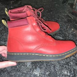 3. Dr. Martens Telkes cherry red never worn 9.0 women $70 ($125 new retail)