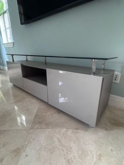 Grey TV Stand
