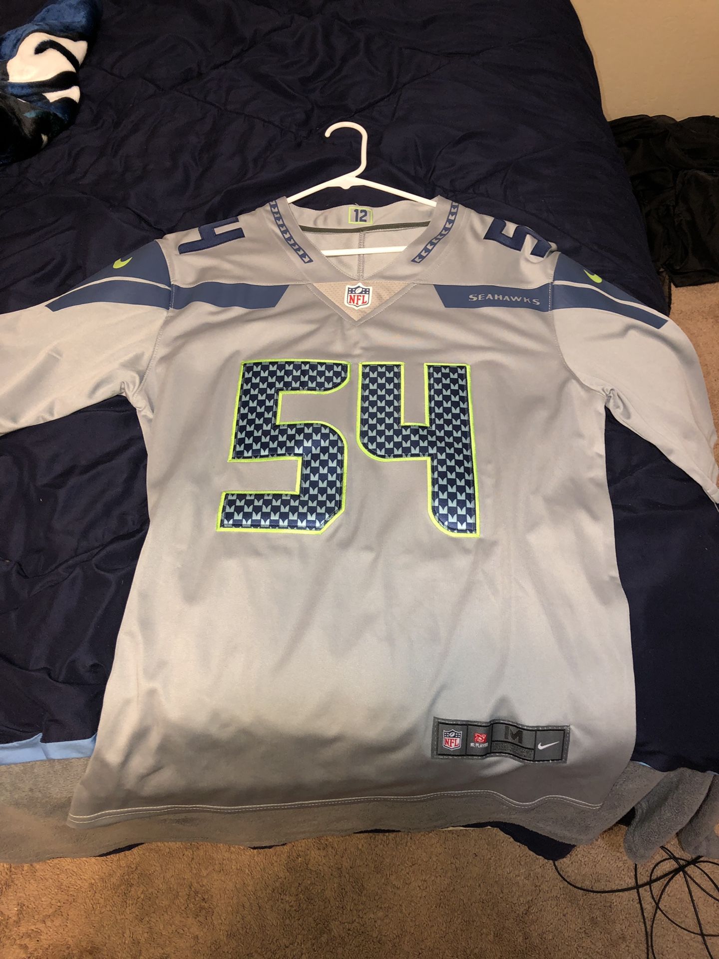 Grey Bobby Wagner Jersey