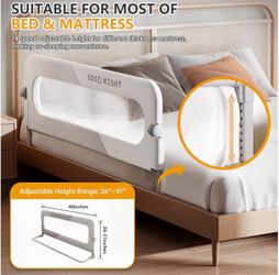 Toddler bed rails guard (NEW)