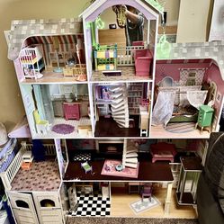 Large 4 Story Dollhouse Mansion Barbie Dream house 