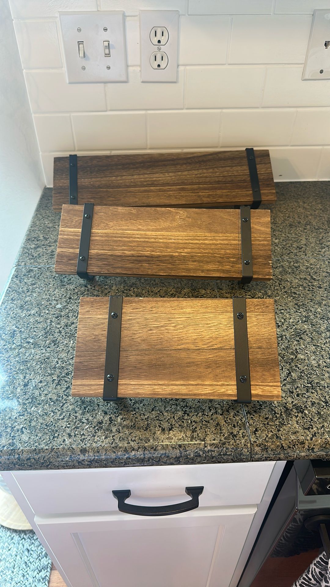 Set Of 3 Floating Shelves 