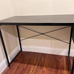 40 inch modern minimalist computer desk with side storage
